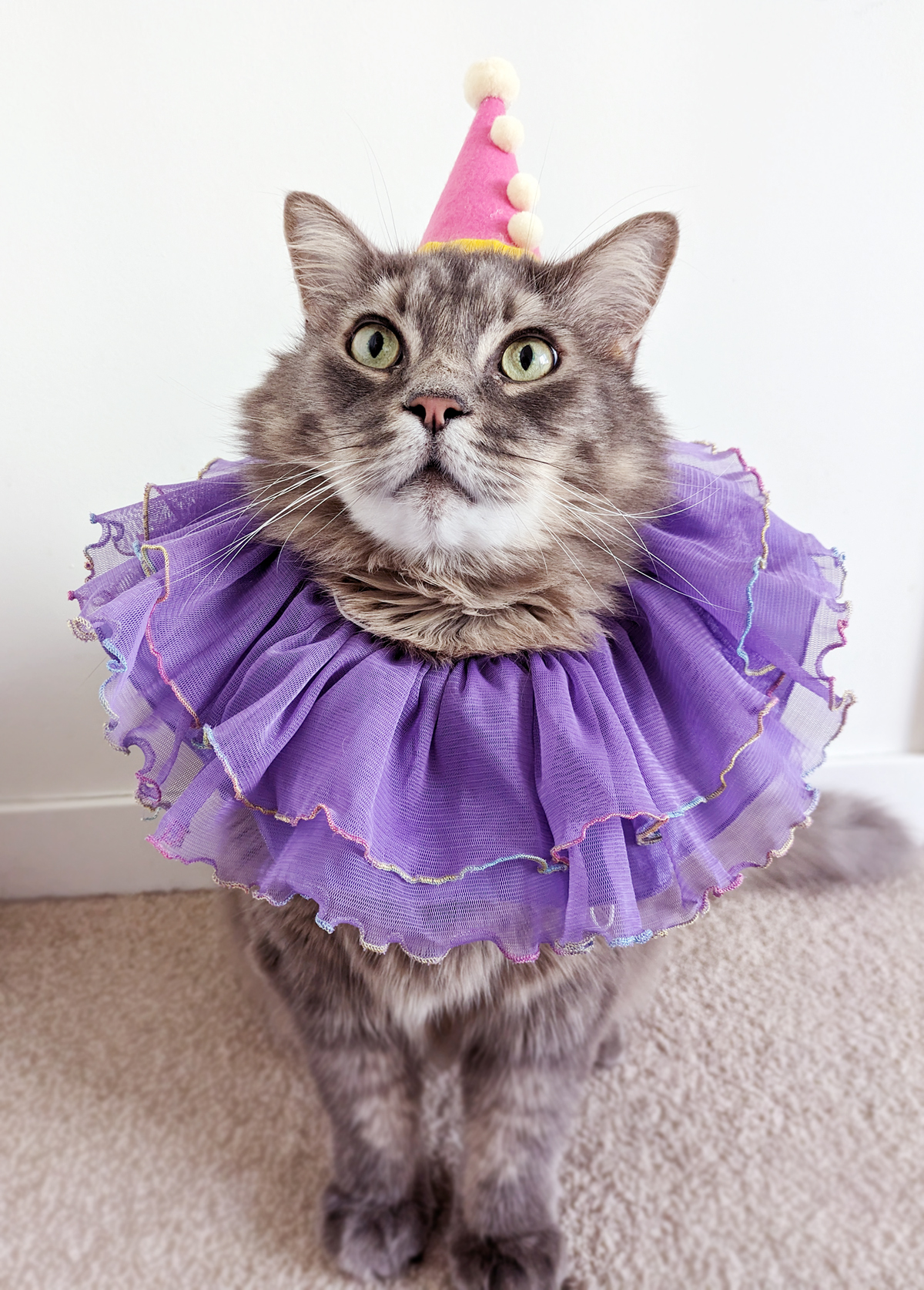 hogarth dressed as a little clown
